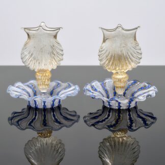 2 Salviati & Co. Shell Vases / Vessels, Murano