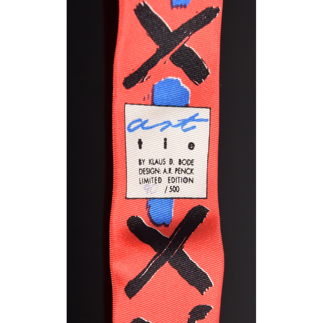 A.R. Penck Men’s Silk Art Tie by Klaus D. Bode - Image 8