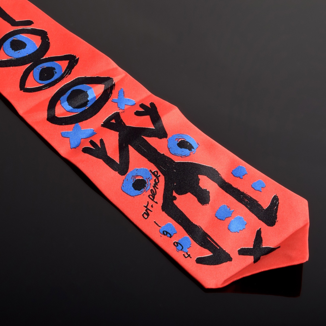 A.R. Penck Men’s Silk Art Tie by Klaus D. Bode - Image 9