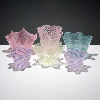 Fratelli Toso FAZZOLETTO Handkerchief Vases, Leslie Pina Collection, Priced Each