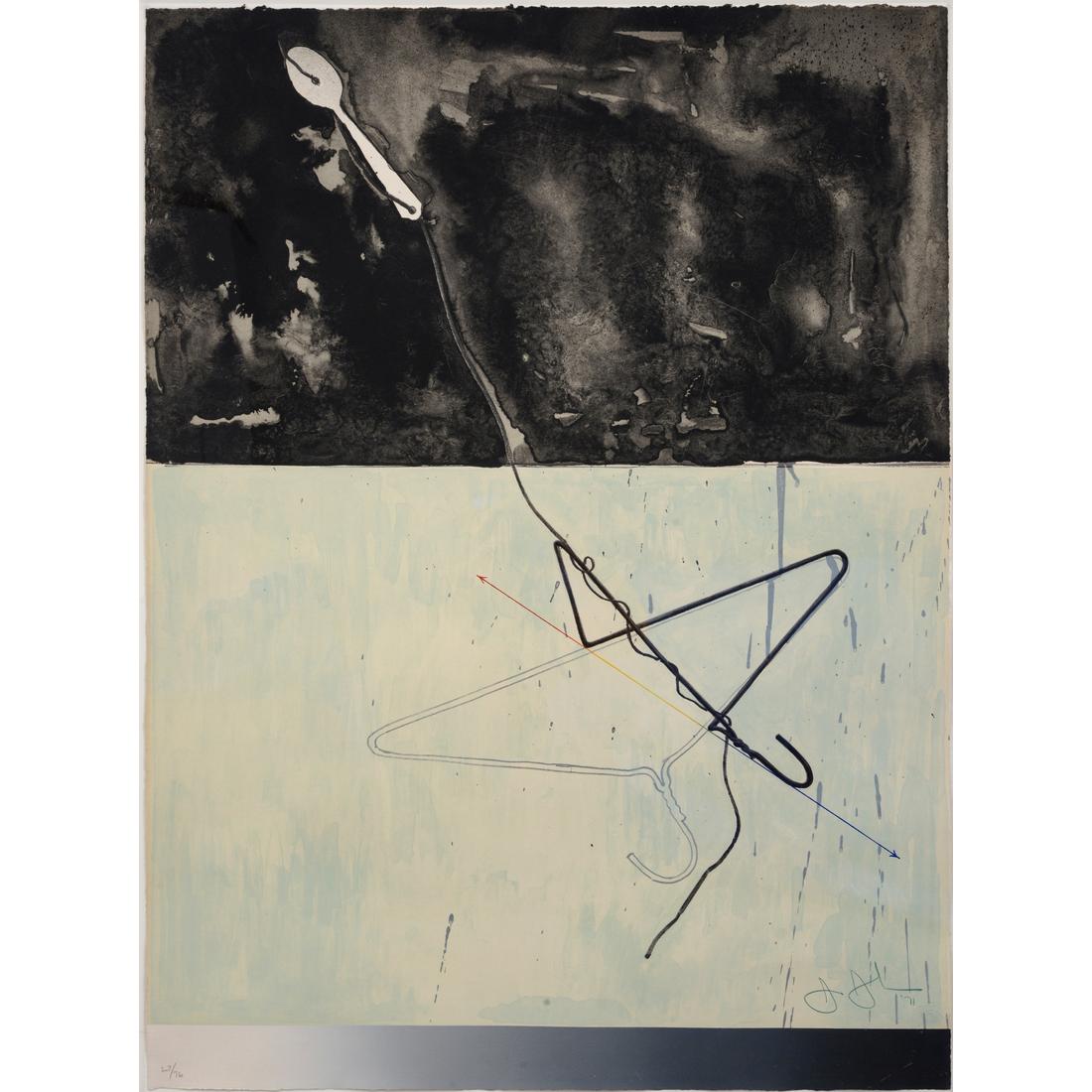 Jasper Johns COAT HANGER AND SPOON Lithograph - Image 3