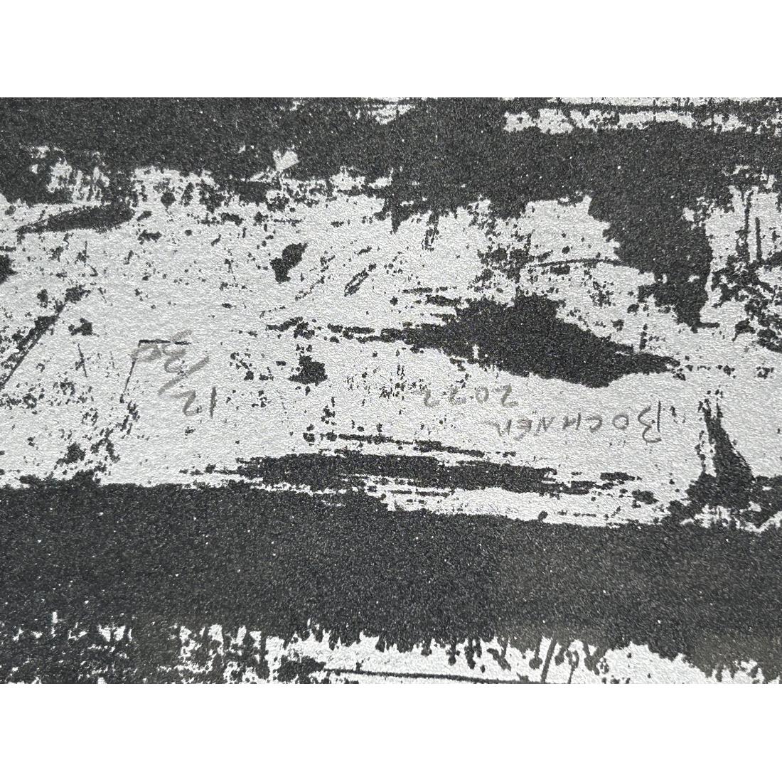 Large Mel Bochner BLAH BLAH BLAH (INVERSE) Silkscreen, 62″H - Image 7