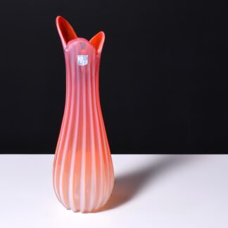 Large Fratelli Toso OPALINO Vase, 16″H, Murano