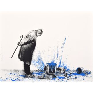Mr. Brainwash GLITCH – BLUE Screenprint, Signed Edition