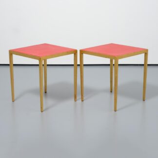 Pair of Comte End / Occasional Tables, Manner of Jean Michel Frank