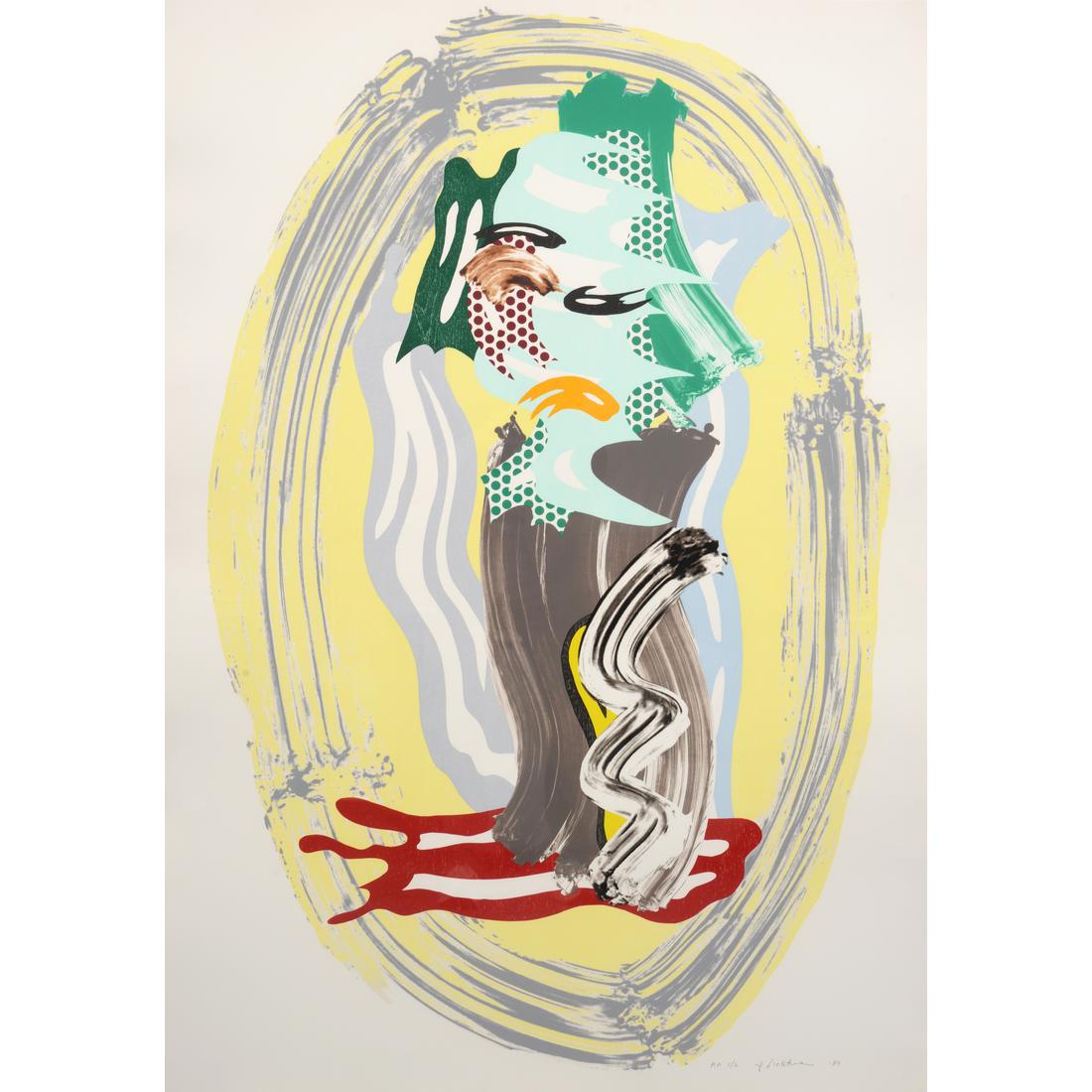 Roy Lichtenstein GREEN FACE Lithograph & Screenprint