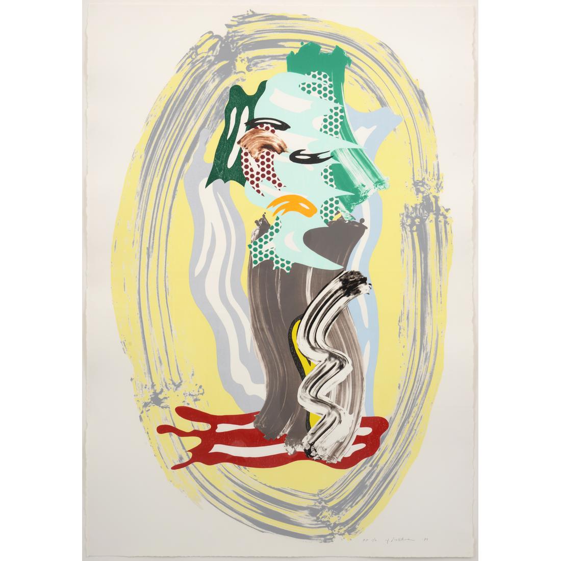 Roy Lichtenstein GREEN FACE Lithograph & Screenprint - Image 3