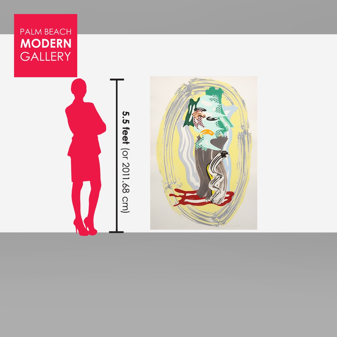 Roy Lichtenstein GREEN FACE Lithograph & Screenprint - Image 8