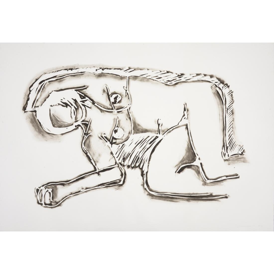 Tom Wesselmann MONICA LYING ON HER SIDE WITH SCRIBBLE Lithograph, 61″W