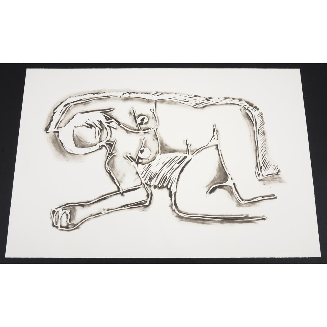 Tom Wesselmann MONICA LYING ON HER SIDE WITH SCRIBBLE Lithograph, 61″W - Image 5