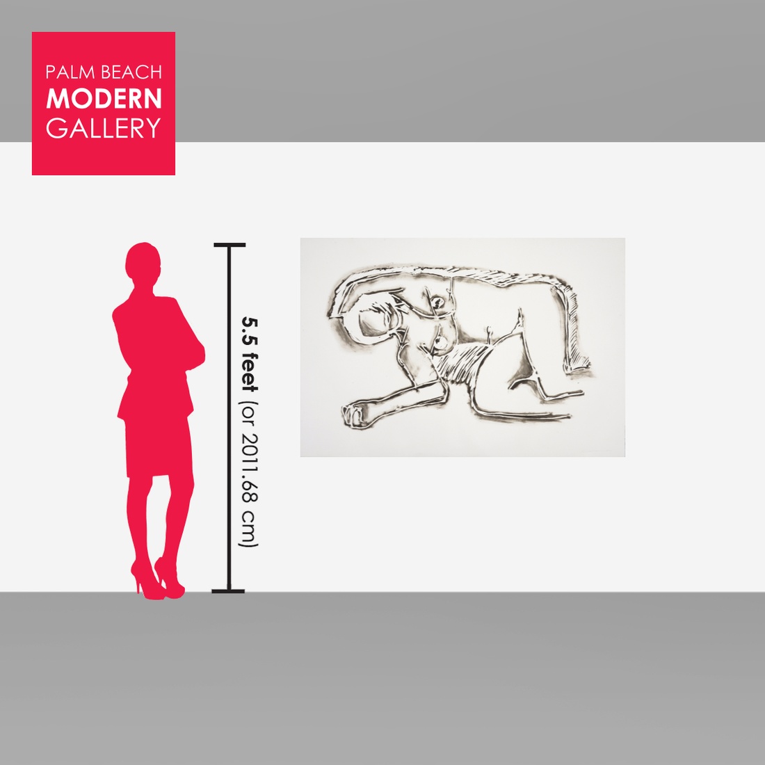 Tom Wesselmann MONICA LYING ON HER SIDE WITH SCRIBBLE Lithograph, 61″W - Image 9