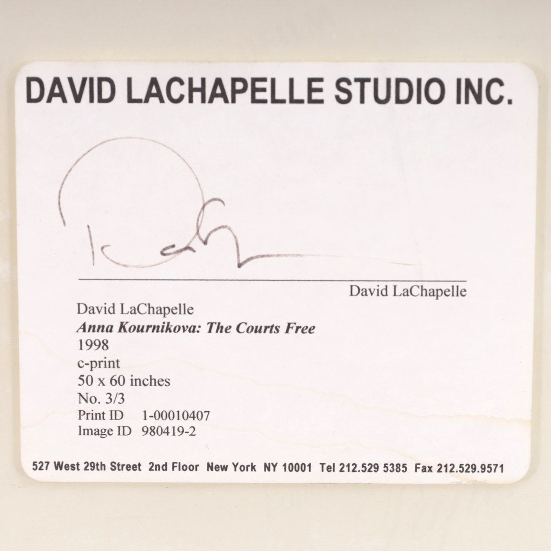 David LaChapelle ANNA KOURNIKOVA: THE COURTS FREE Chromogenic Print - Image 4