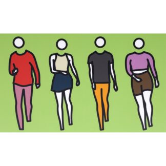 Julian Opie DANCE SYNCED 2 Screenprint, 59″W