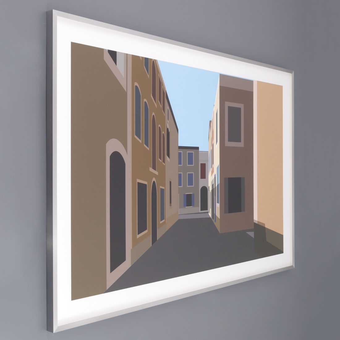 Large Julian Opie FRENCH VILLAGE 4 Inkjet Print, 87.75″W - Image 2