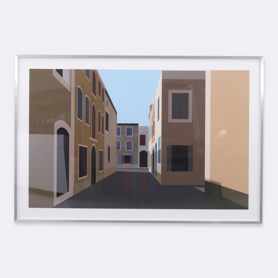 Large Julian Opie FRENCH VILLAGE 4 Inkjet Print, 87.75″W - Image 3