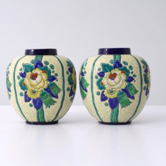 Pair of Boch Freres Vases