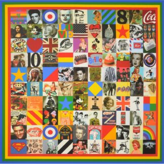 Peter Blake 100 SOURCES OF POP Diamond Dust Screenprint, 51″H