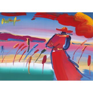 Peter Max WALKING IN REEDS Mixed Media