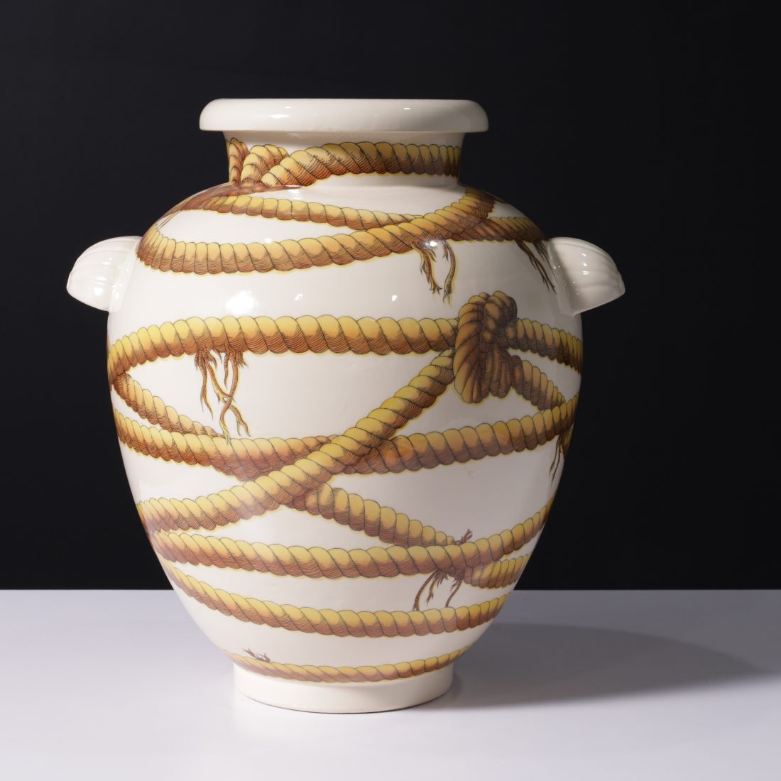 Monumental Gio Ponti LE FUNI (The Ropes) Vase / Vessel, 20"H