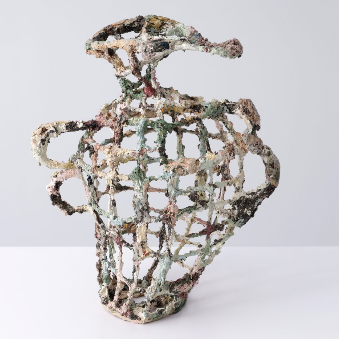 Mia Chaplin Mixed Media Cage Sculpture, 24"H