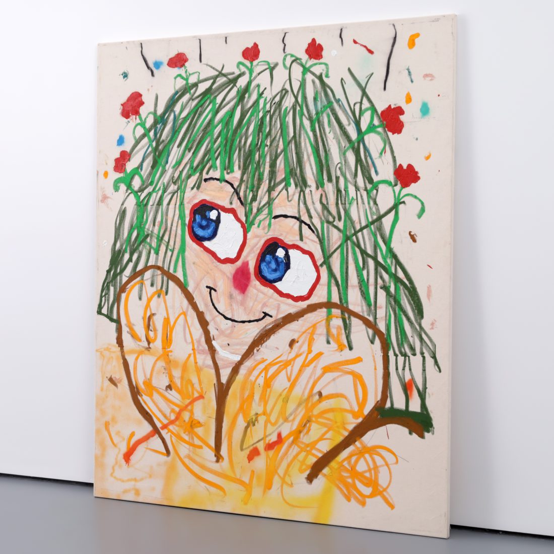 Edu Carrillo FLOWERS IN MY HEAD MELTING EVERYWHERE Painting, 64"H
