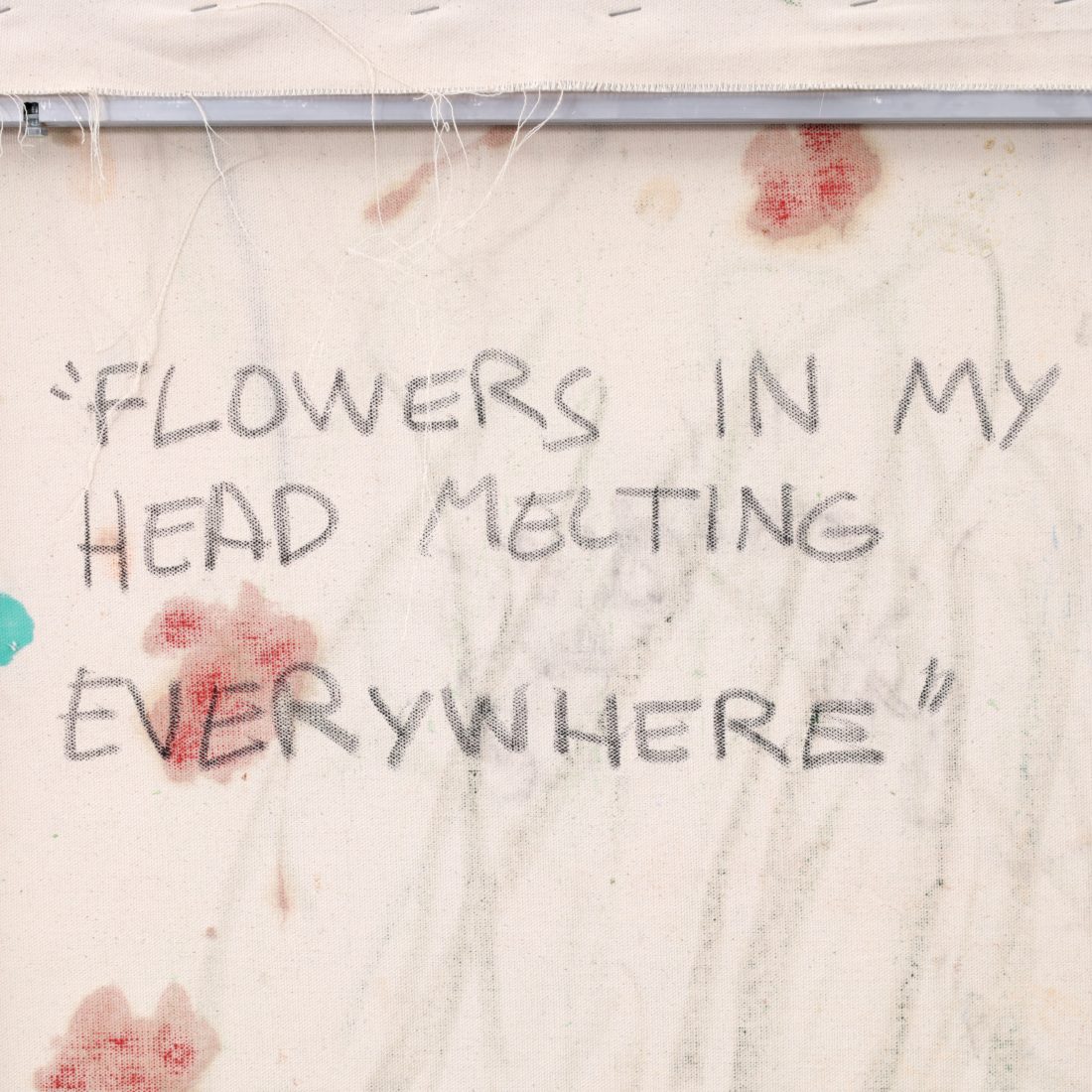 Edu Carrillo FLOWERS IN MY HEAD MELTING EVERYWHERE Painting, 64"H