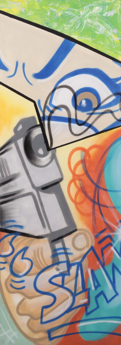 Crash STRUCTURE NO.2 Painting, 107.5"H