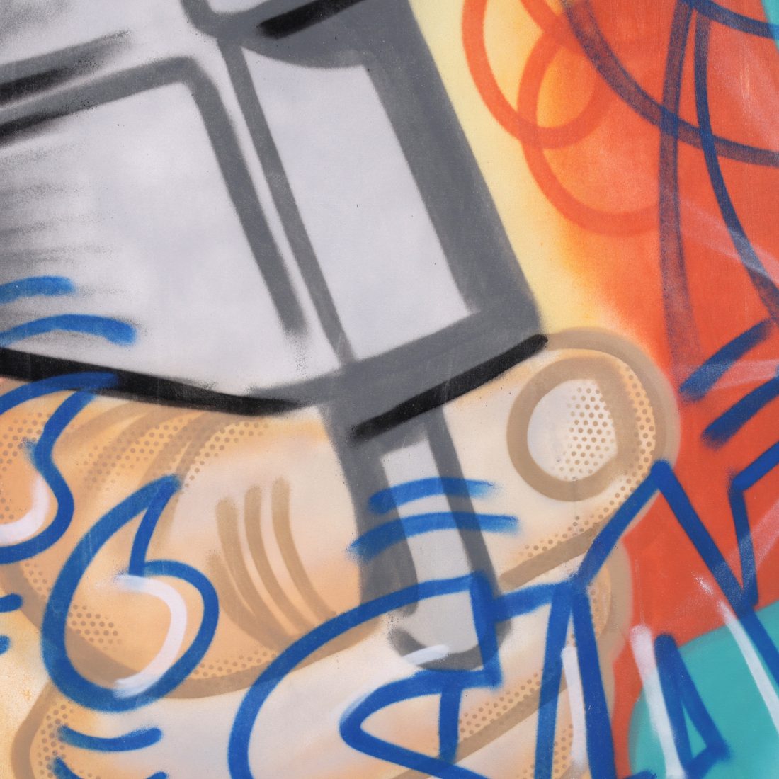 Crash STRUCTURE NO.2 Painting, 107.5"H